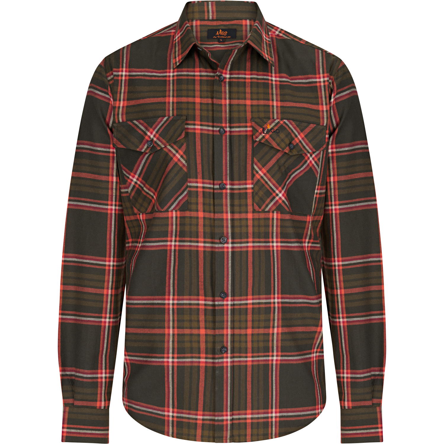 Shirt Leon Men (Olive\/Red)