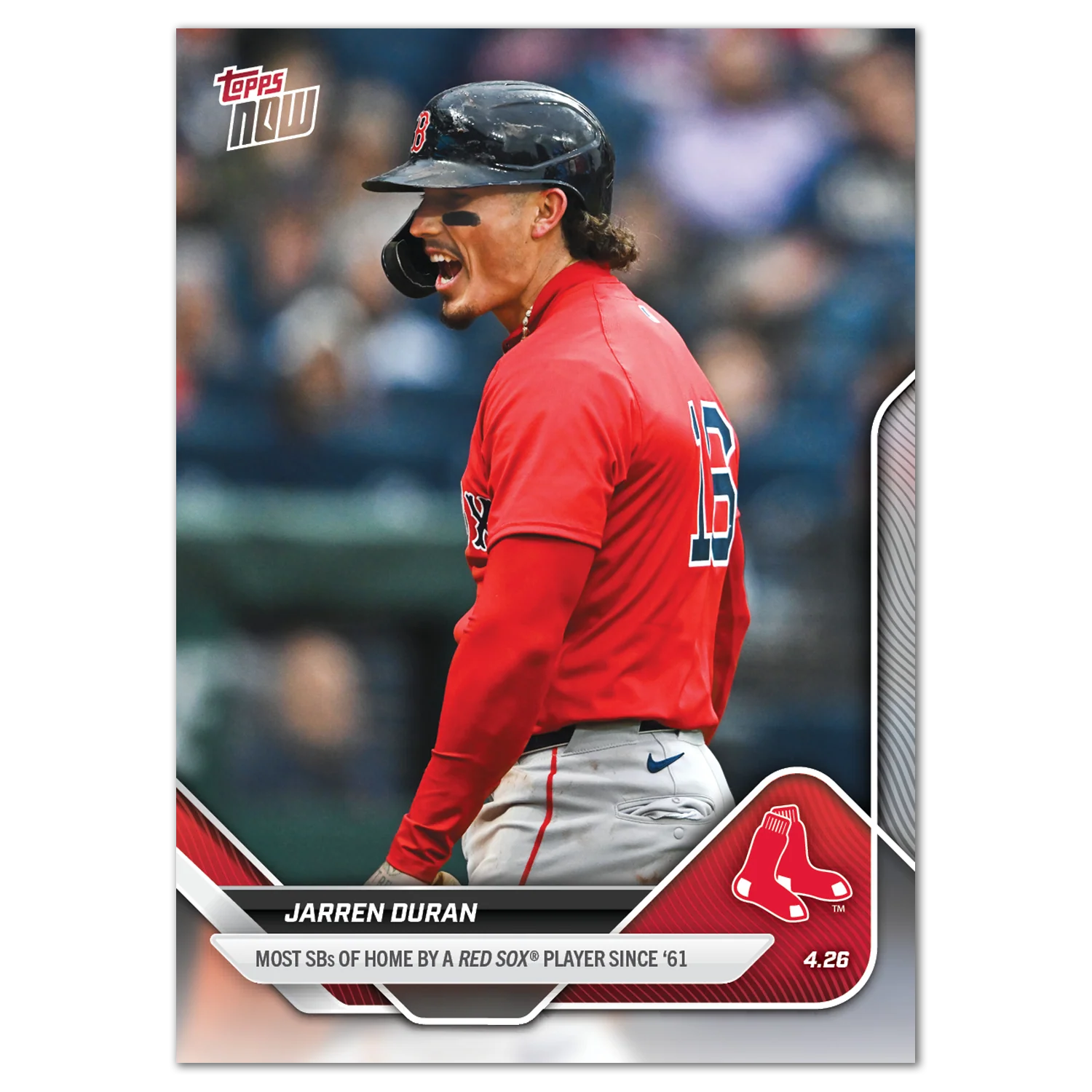Jarren Duran - 2025 MLB Topps NOW® - Card 110