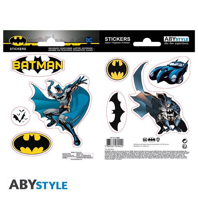 DC COMICS Mini Stickers Batman et Logo (16x11cm)