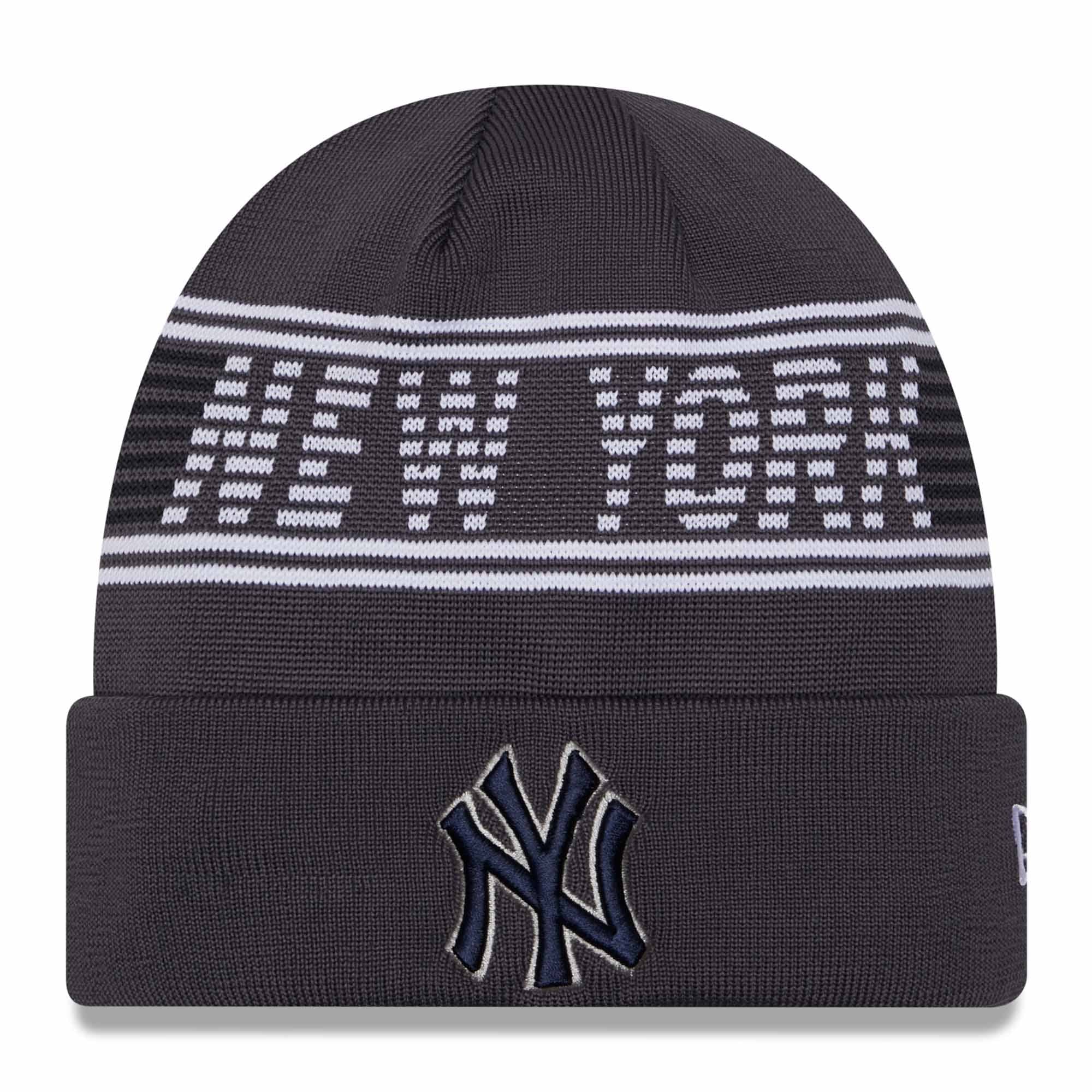 New York Yankees Gray Colorway 2024 MLB Clubhouse New Era Beanie Knit