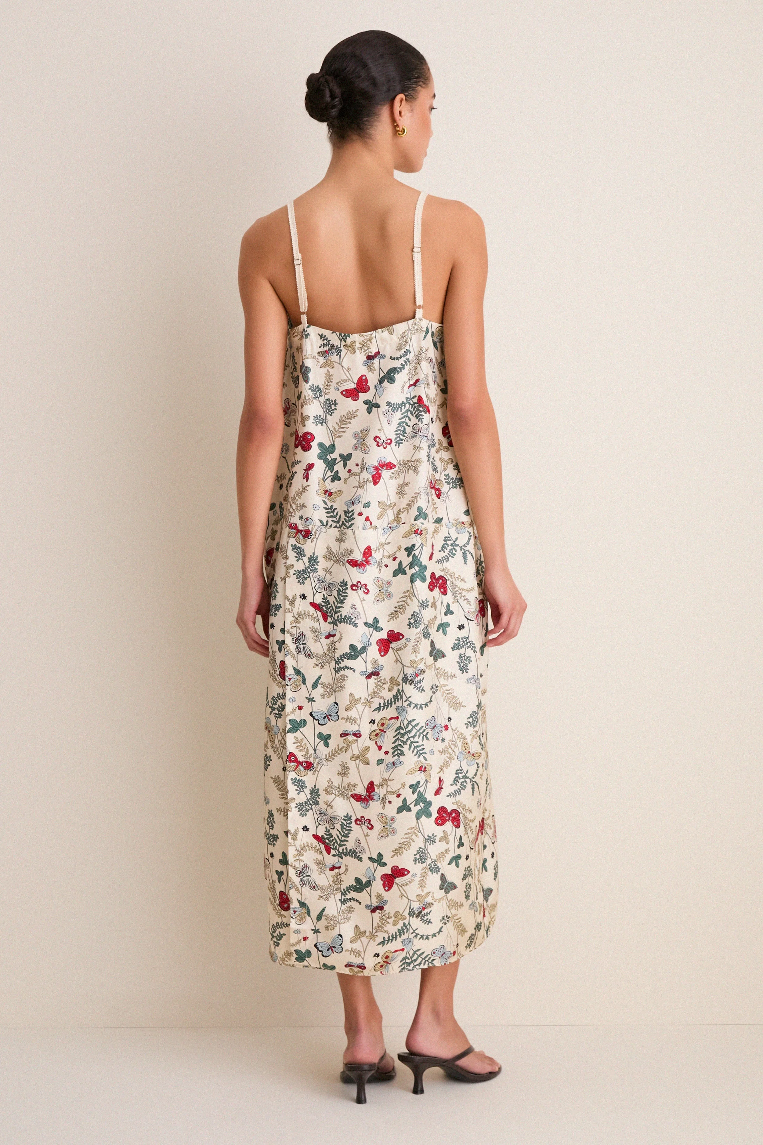 Floating Butterfly Sundrift Slip Dress