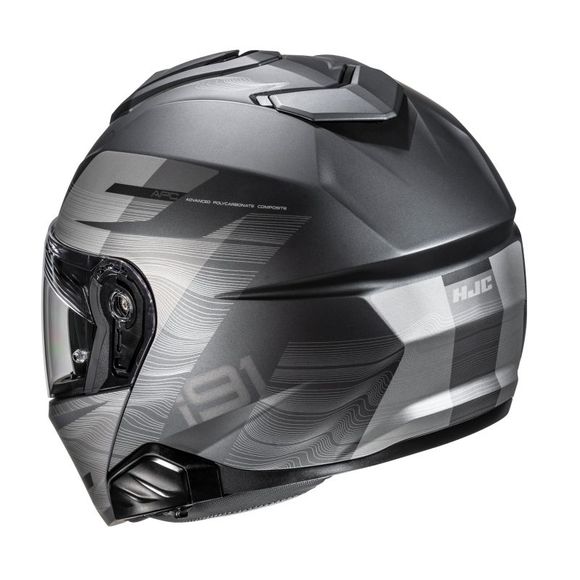 Casque modulable HJC i91 - DUSK - Gris / NoirRef : HJ1411