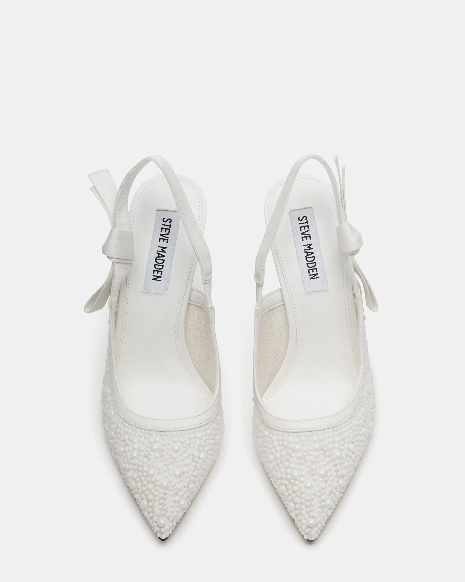 Bri White Lace Pearl