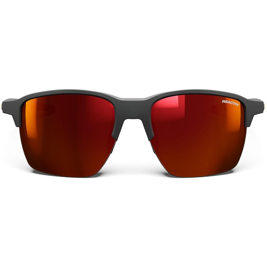 Julbo Crossline Sunglasses - Black - Multilayer Red Reactive 0-3 High Contrast