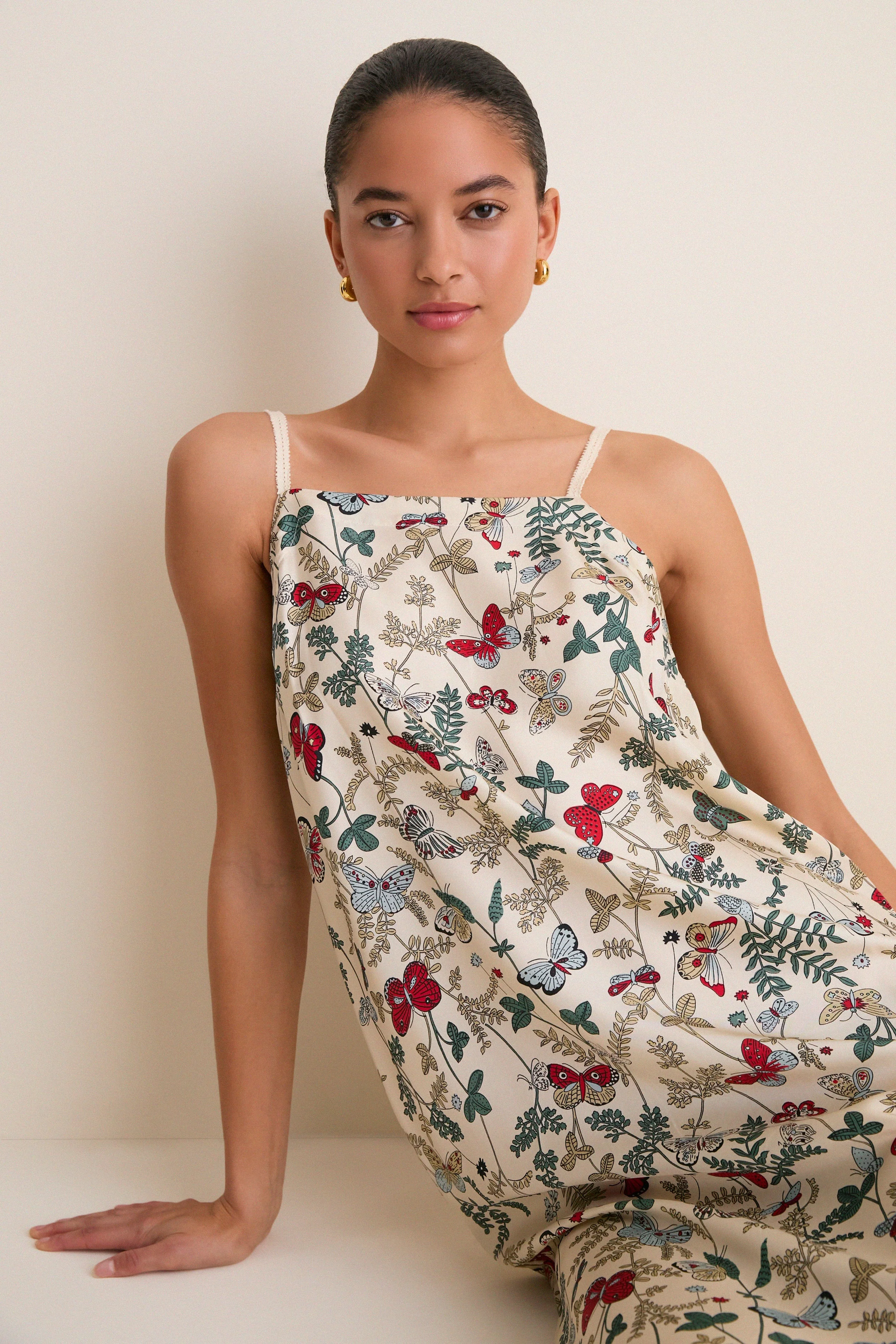 Floating Butterfly Sundrift Slip Dress