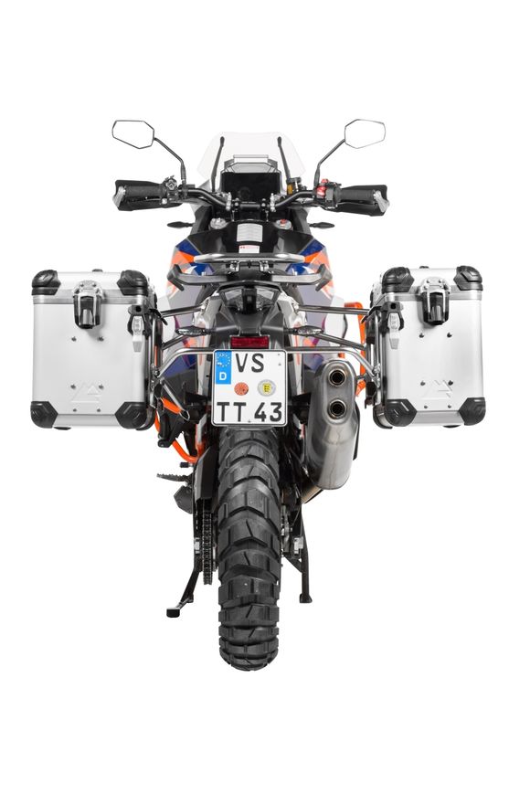 Touratech suitcase Complete kit ZEGA Evo 38/45 - Gray support included - Gray anodizedRef: Trt01674A / 01-373-6836-0