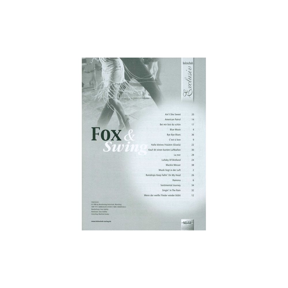 Holzschuh Verlag Fox & Swing Accordion – Thomann Ireland