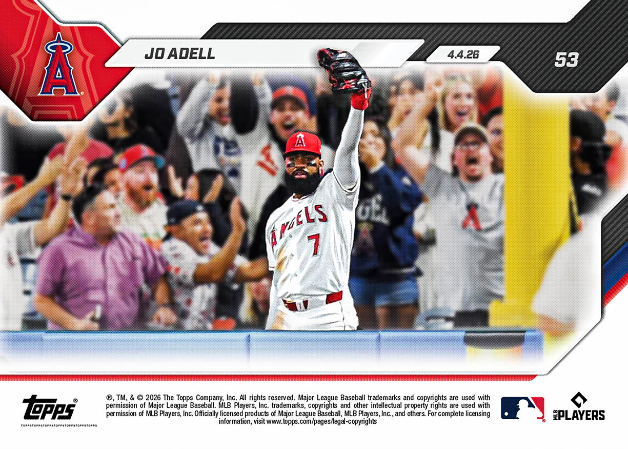 Jo Adell - 2026 MLB Topps NOW® - Card 53 - PR: 4340