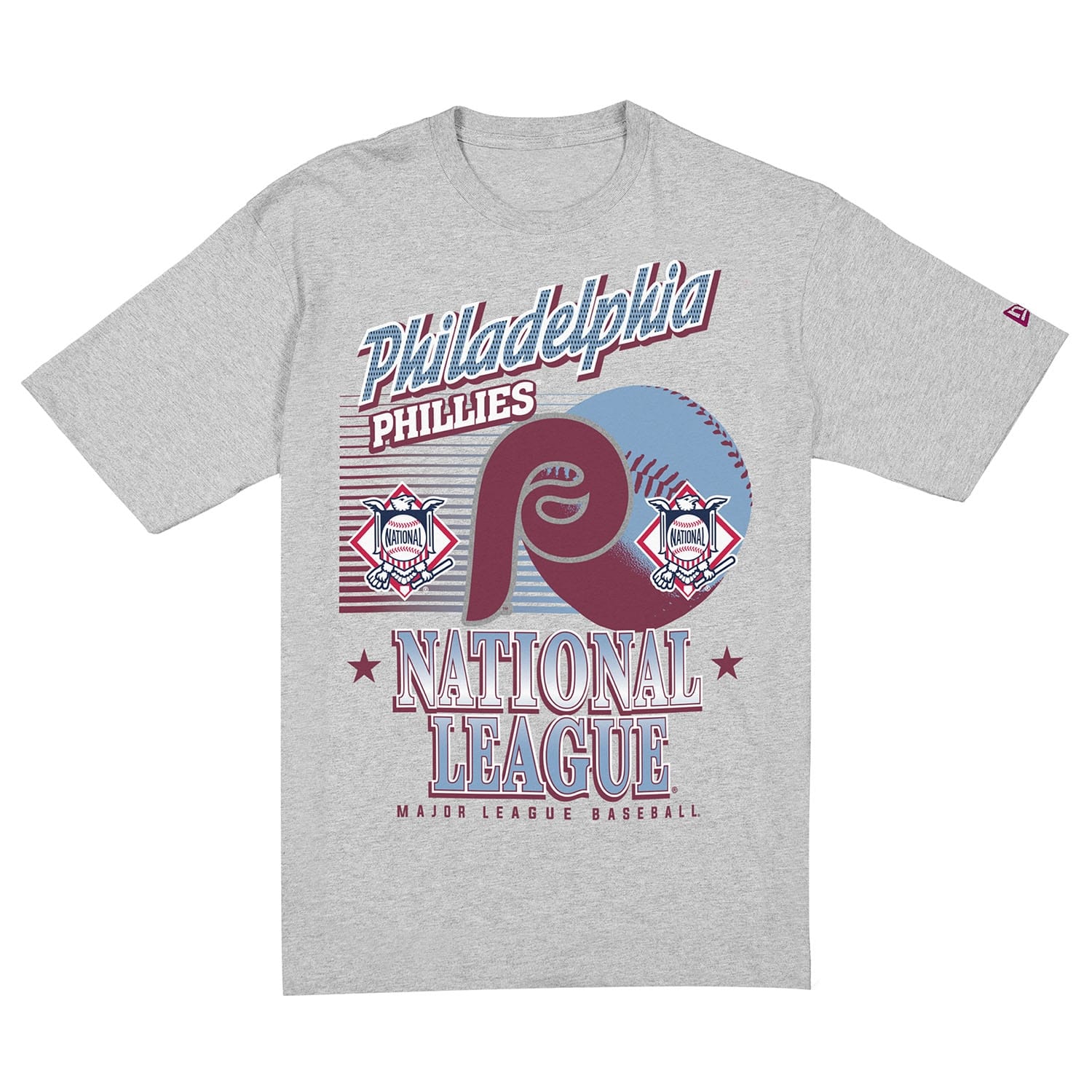 Philadelphia Phillies Sport Classics Oversized MLB T-Shirt Gray