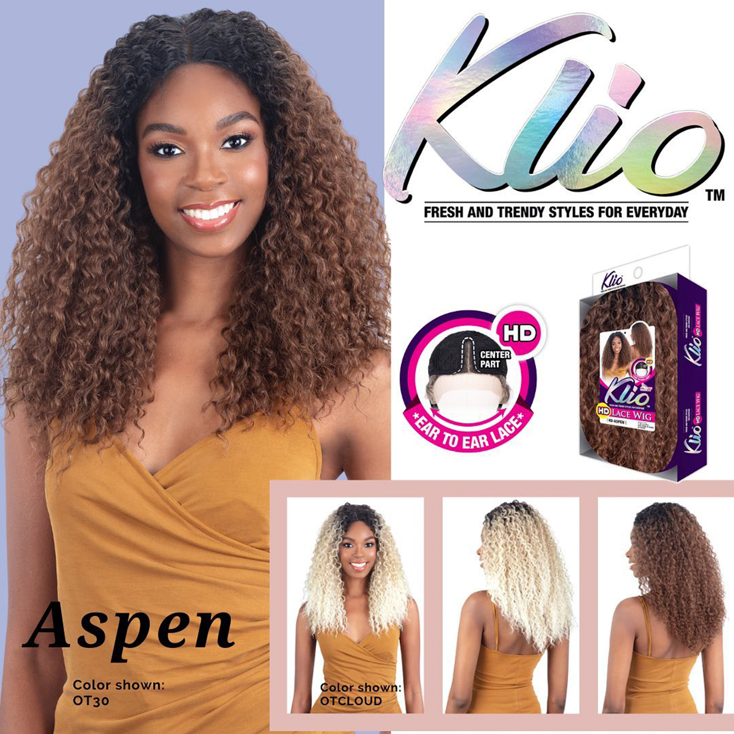 ModelModel HD Lace Front Wig Klio HD-Aspen
