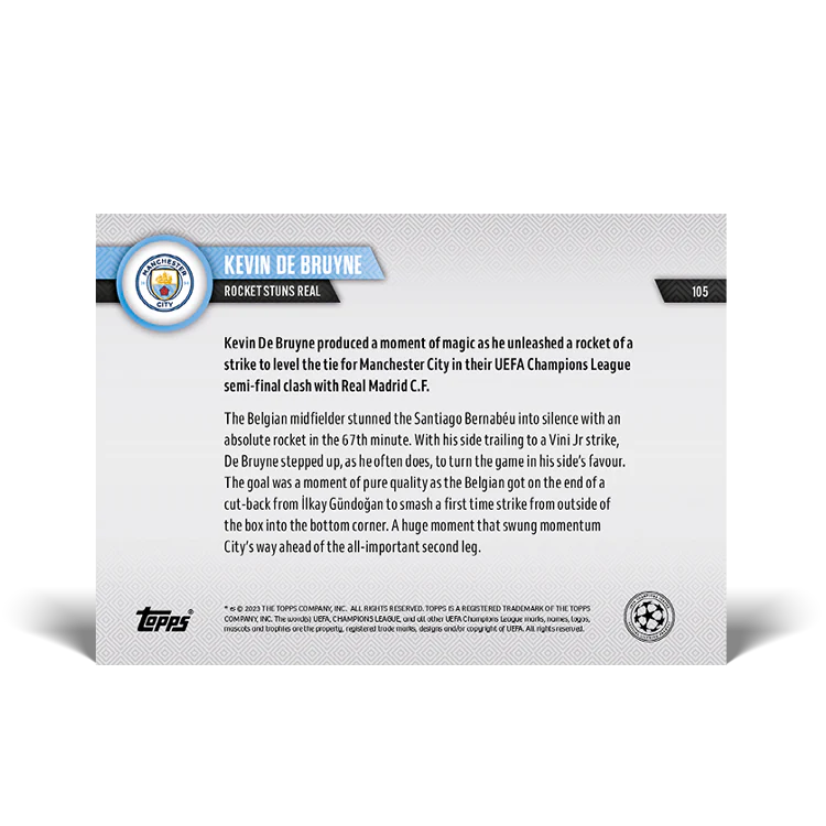 Topps UK - Rocket stuns Real - UCL TOPPS NOW® Card #105