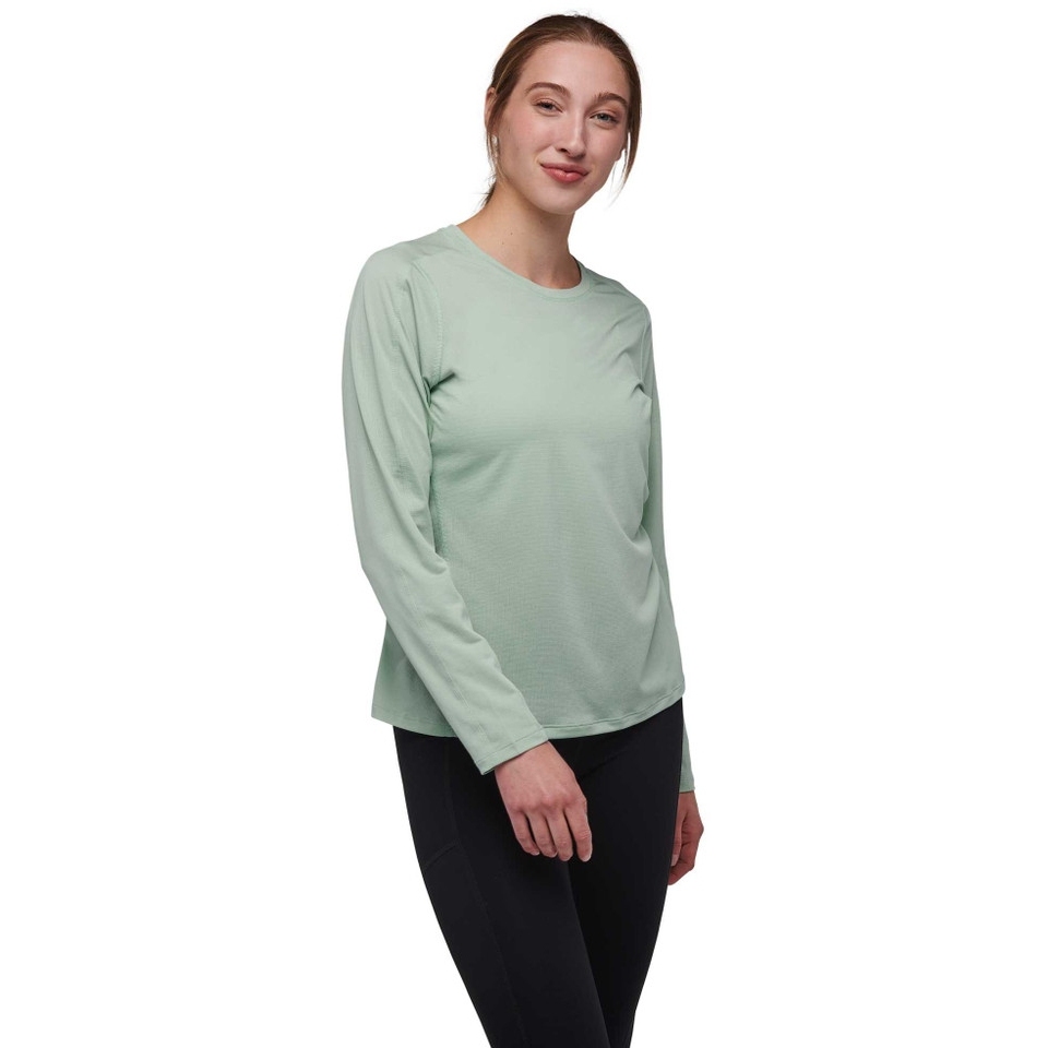 Black Diamond Lightwire Long Sleeve Tech Tee Women - Foam Green