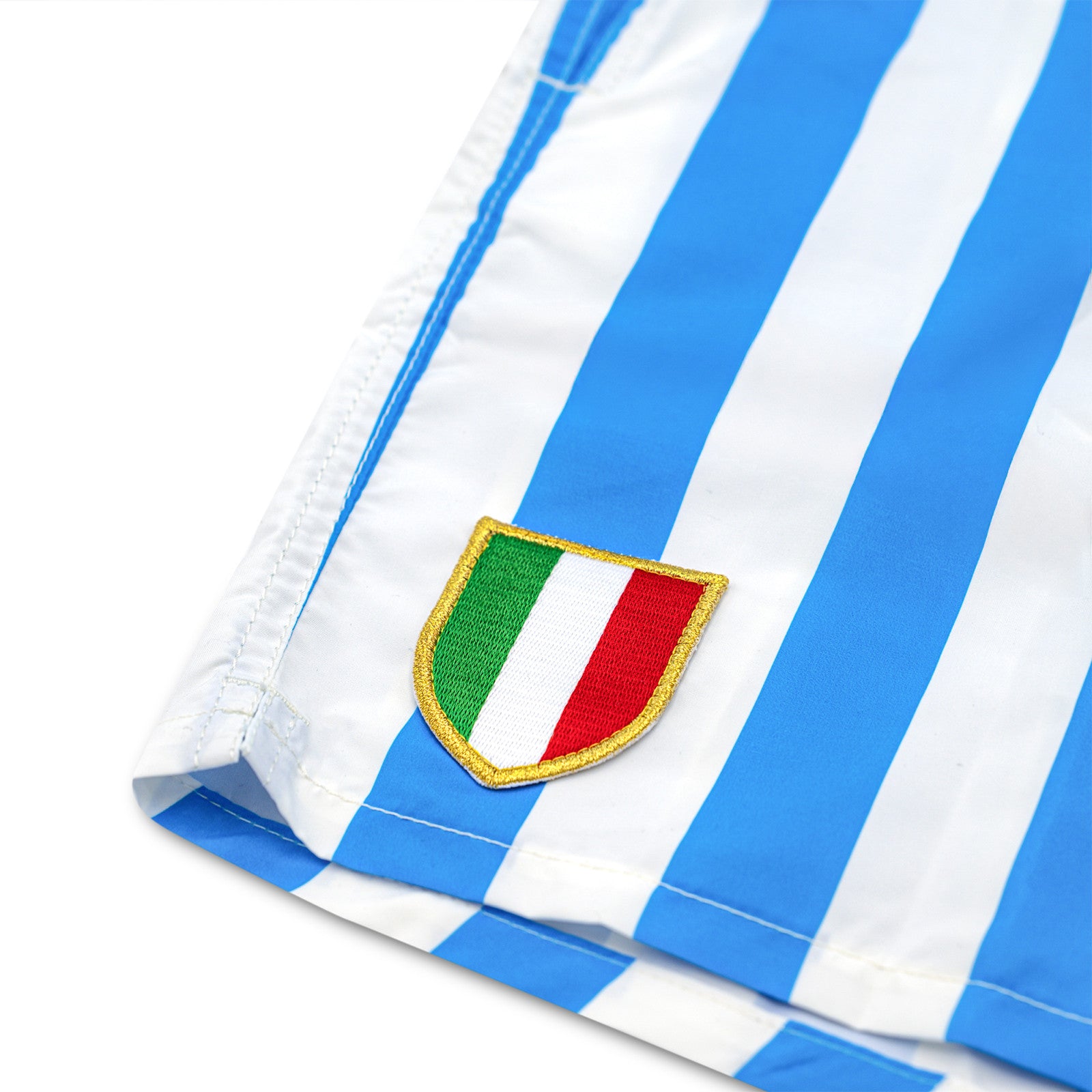 SSC Napoli White Sky Blue Scudetto Swim Shorts