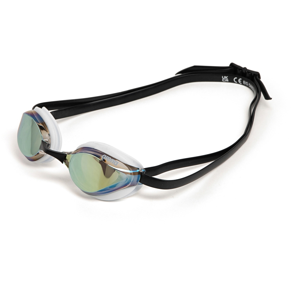 arena Python Mirror Swimming Goggles - White/Black