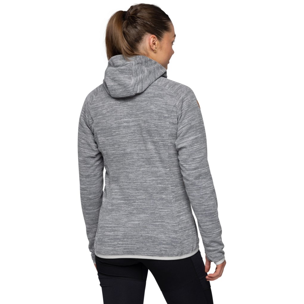 Bergans Hareid Fleece Hood Jacket Women - aluminium