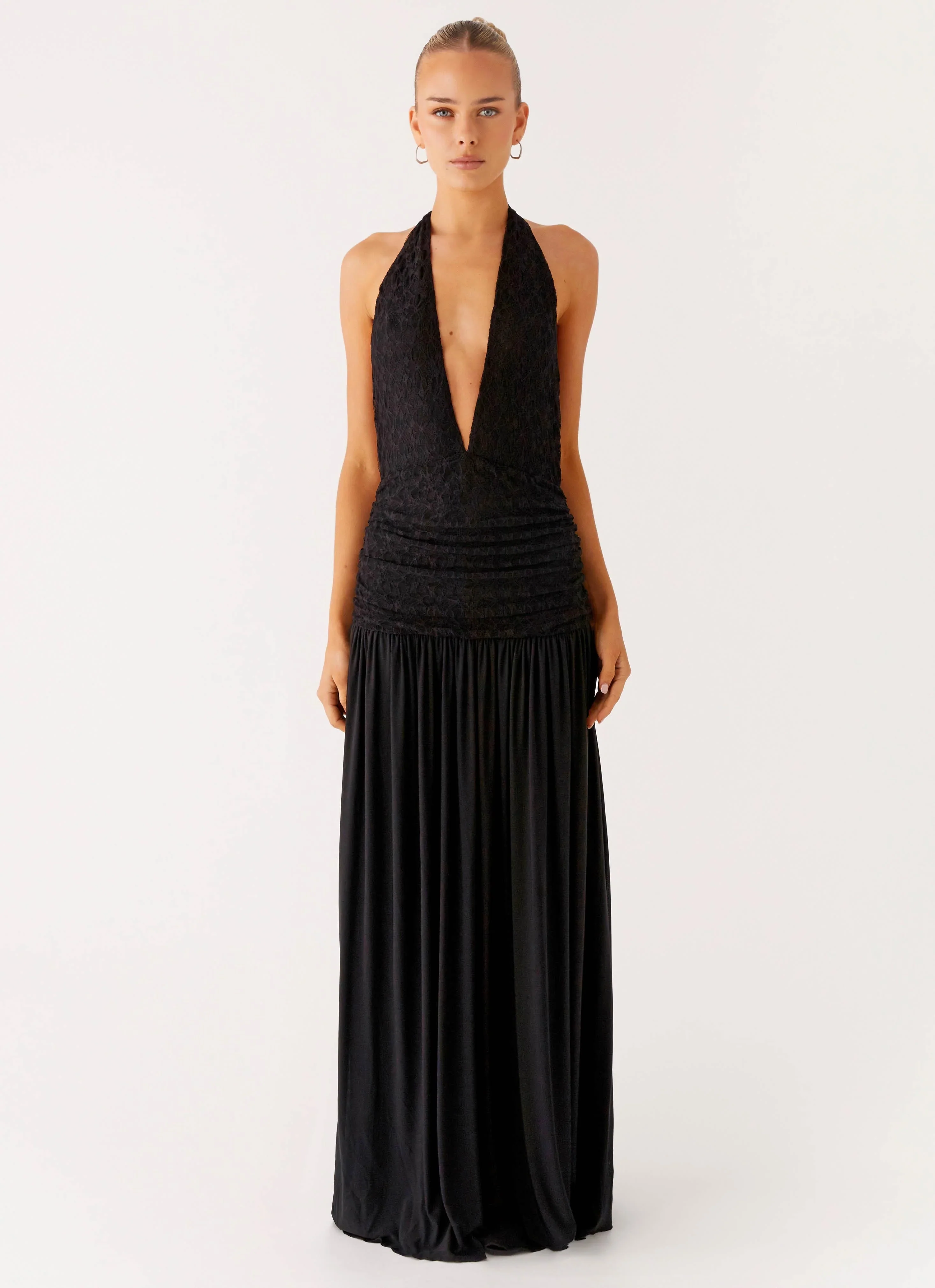 Full Attention Maxi Dress - Black