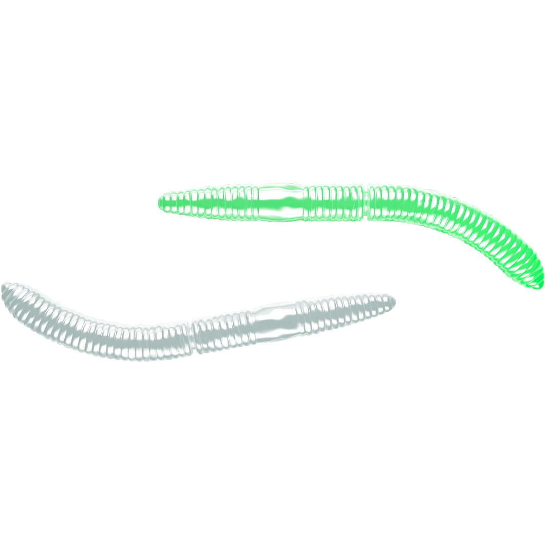 Libra Lures Fatty D´Worm (Glow UV Green)