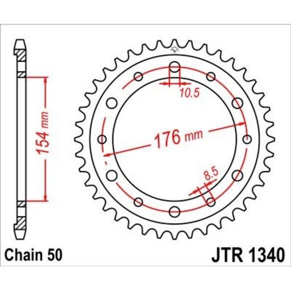 Crown JT. Standard zinc 1340 - 530Ref: Jtc00041A / 1074906001