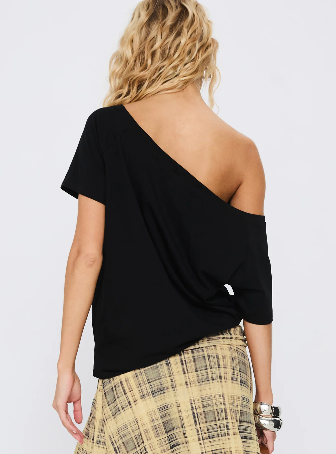 Icon Baby Off Shoulder Top Black