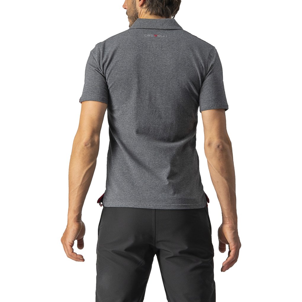 Castelli Race Day Polo Men - melange grey 006