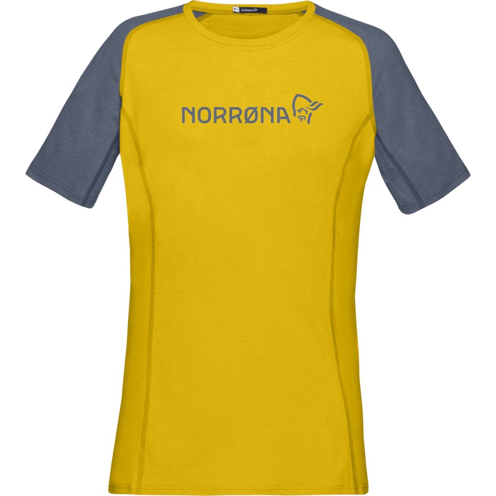 Norrona fjørå equaliser lightweight T-Shirt Women 2227-18 - Sulphur/Vintage Indigo