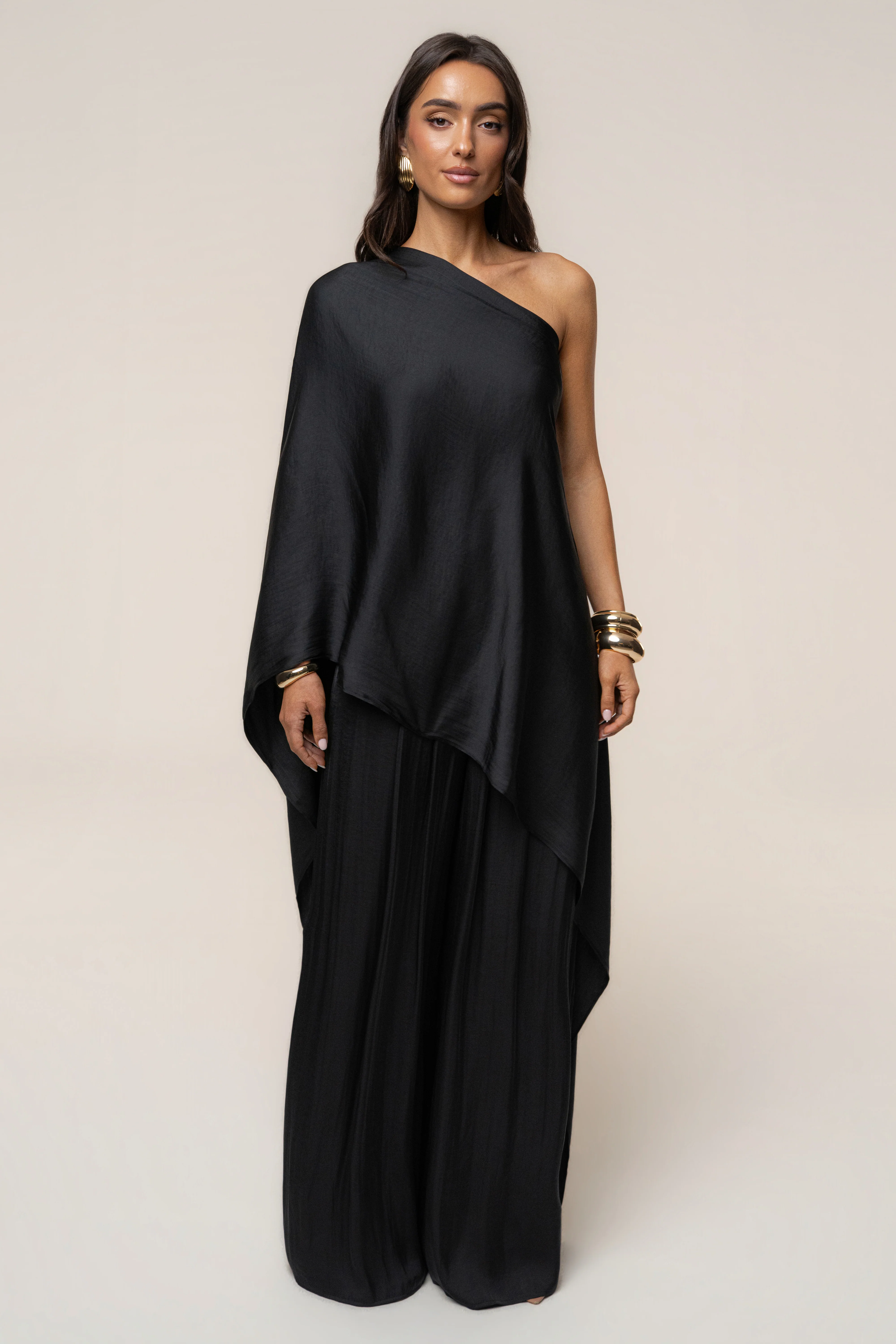 Black Marina Multi-Wrap Scarf