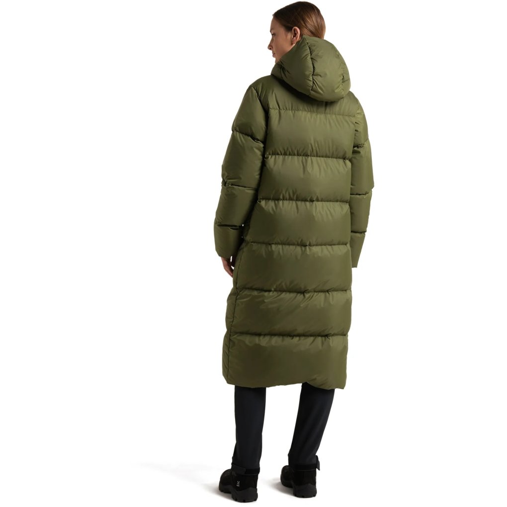Haglöfs Long Down Parka Women - olive green 4VY