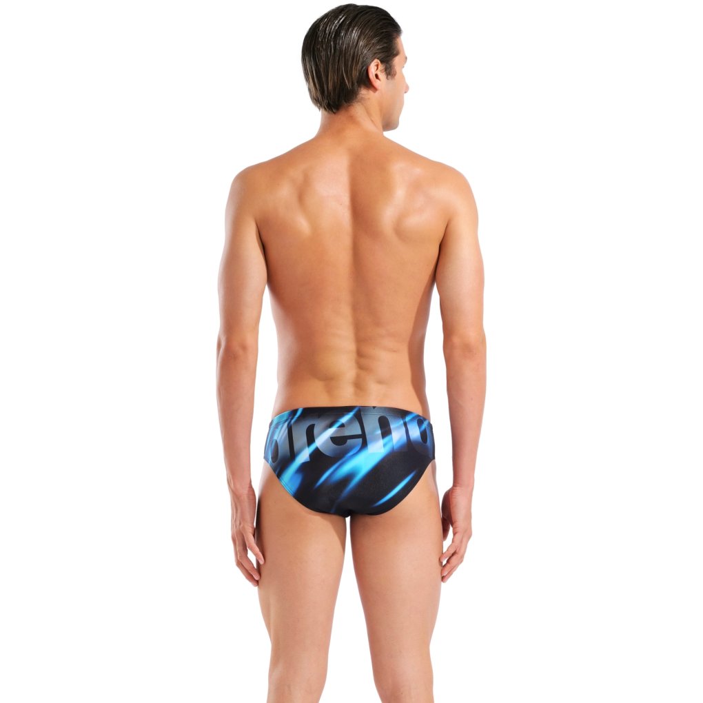 arena Performance Placement Swim Briefs Men - Black/Black Multi