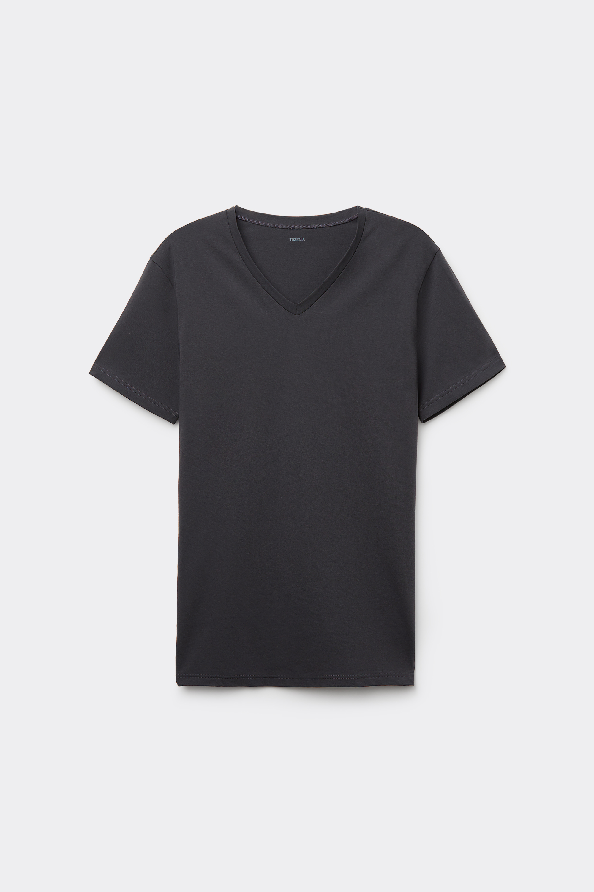 V-Neck T-Shirt in Organic Stretch Cotton