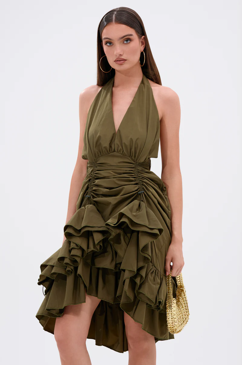 Cool Girls Club Ruched Mini Dress