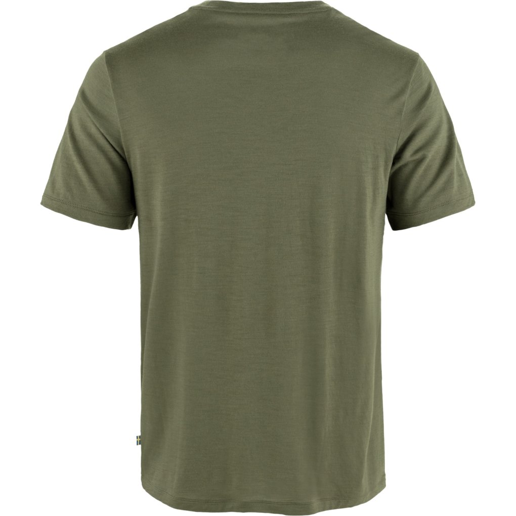 Fjällräven Hoja Wool T-Shirt Men - laurel green