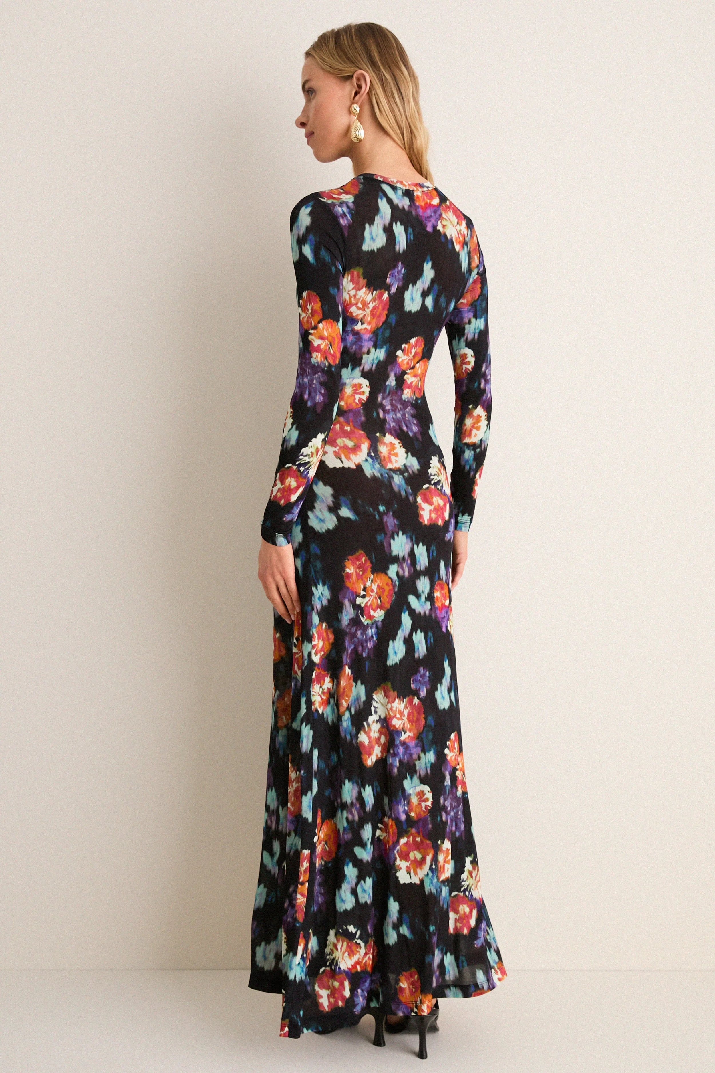 Nocturne Amari Long Sleeve Jersey Dress