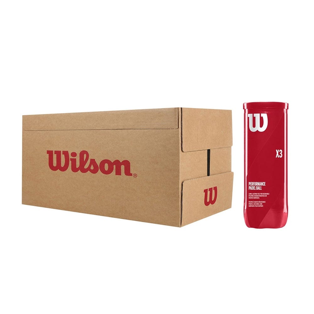 BOX 24 CANS WILSON PADEL X3 BALL