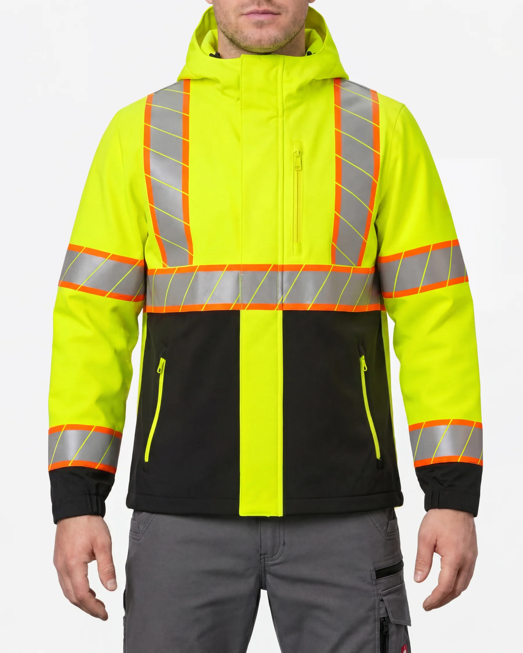 High Visibility Waterproof Jacket Class 2