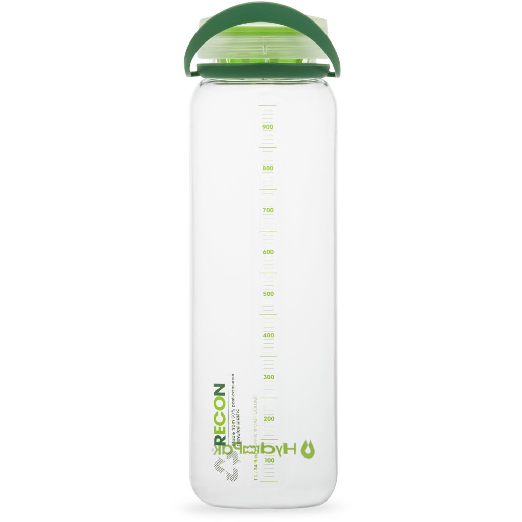 Hydrapak Recon™ Bottle 1000ml - Clear/Evergreen/Lime