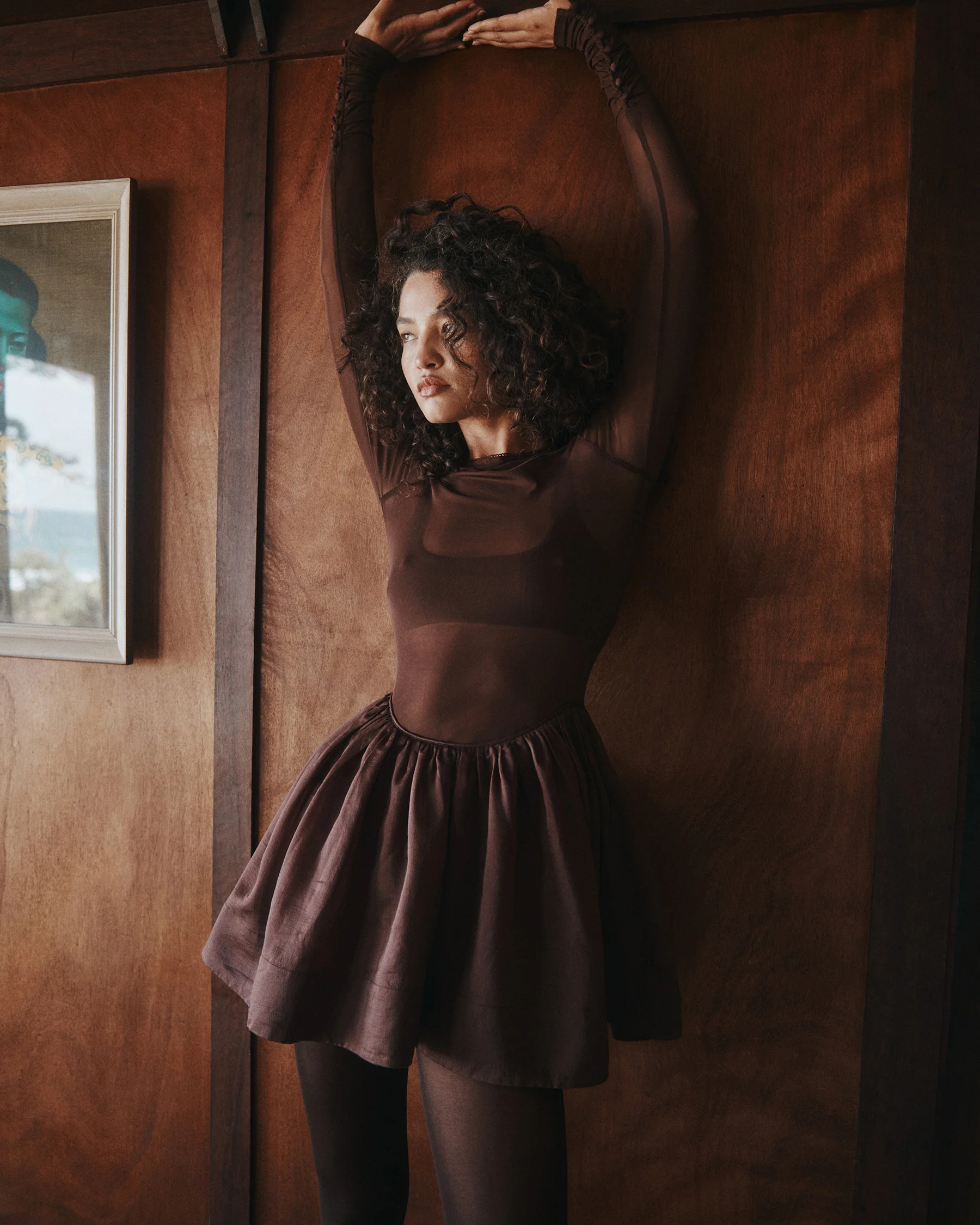 Kita Mini Dress Chocolate