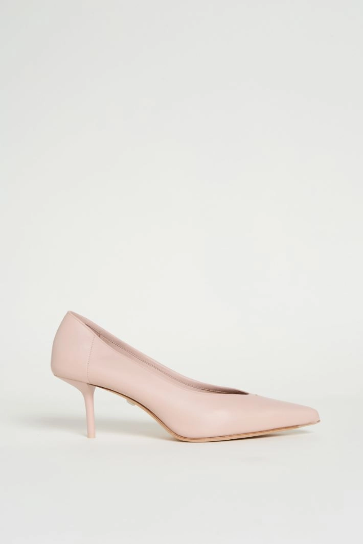 Nappa leather pumps - BEIGE