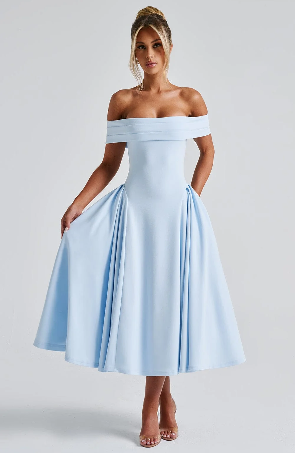 Miranda Midi Dress - Blue
