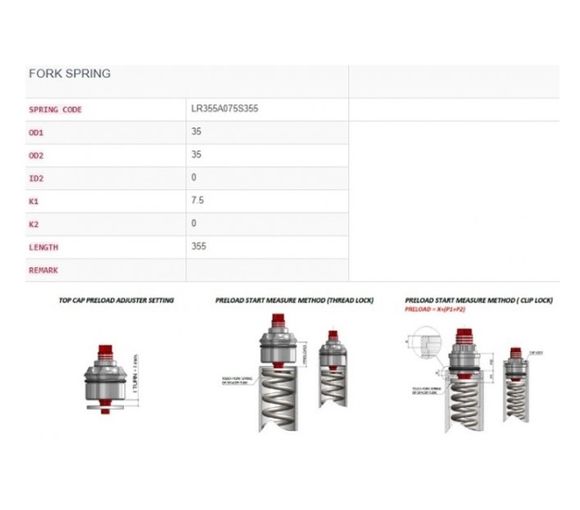 Kit de reconditionnement de fourche YSS Kit de mise à niveau de fourcheRef : YSS00378A / 1129937