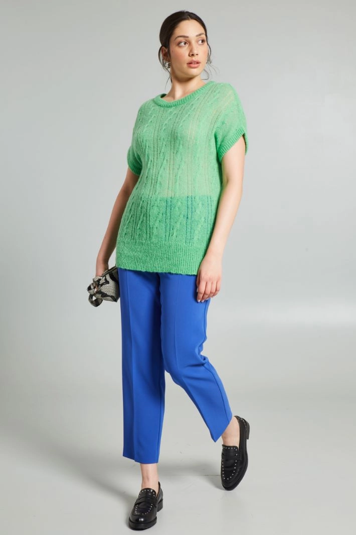 Alpaca-blend sweater - GREEN