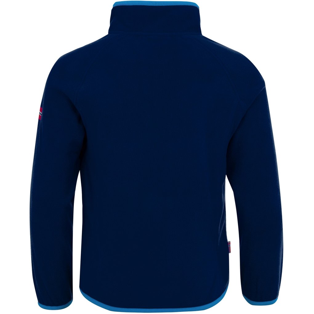 Trollkids Nordland Half Zip Fleece Pullover Kids - Navy/Light Blue