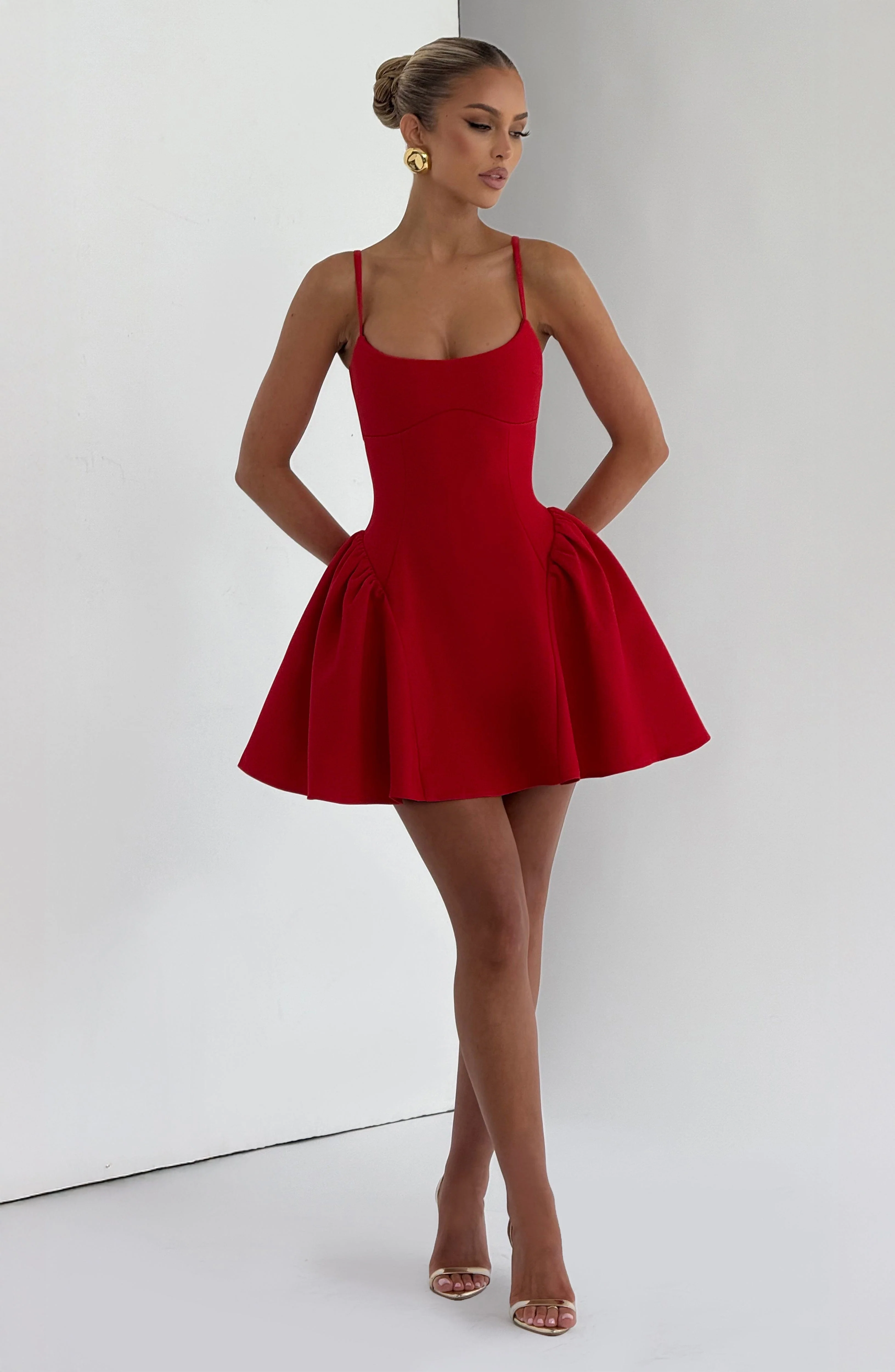 Kiah Mini Dress - Red