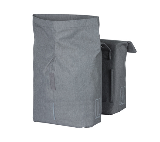 Basil City Double Bag (Pair) - 2x16L - grey