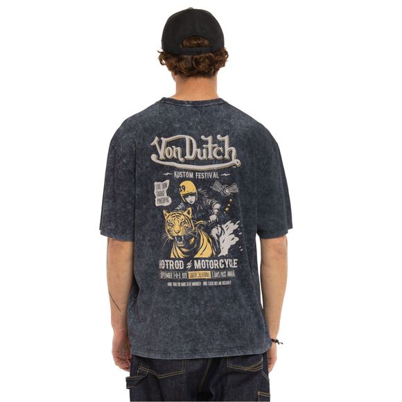 Von Dutch PASS Short Sleeve T-Shirt - BlackRef: VDH0494