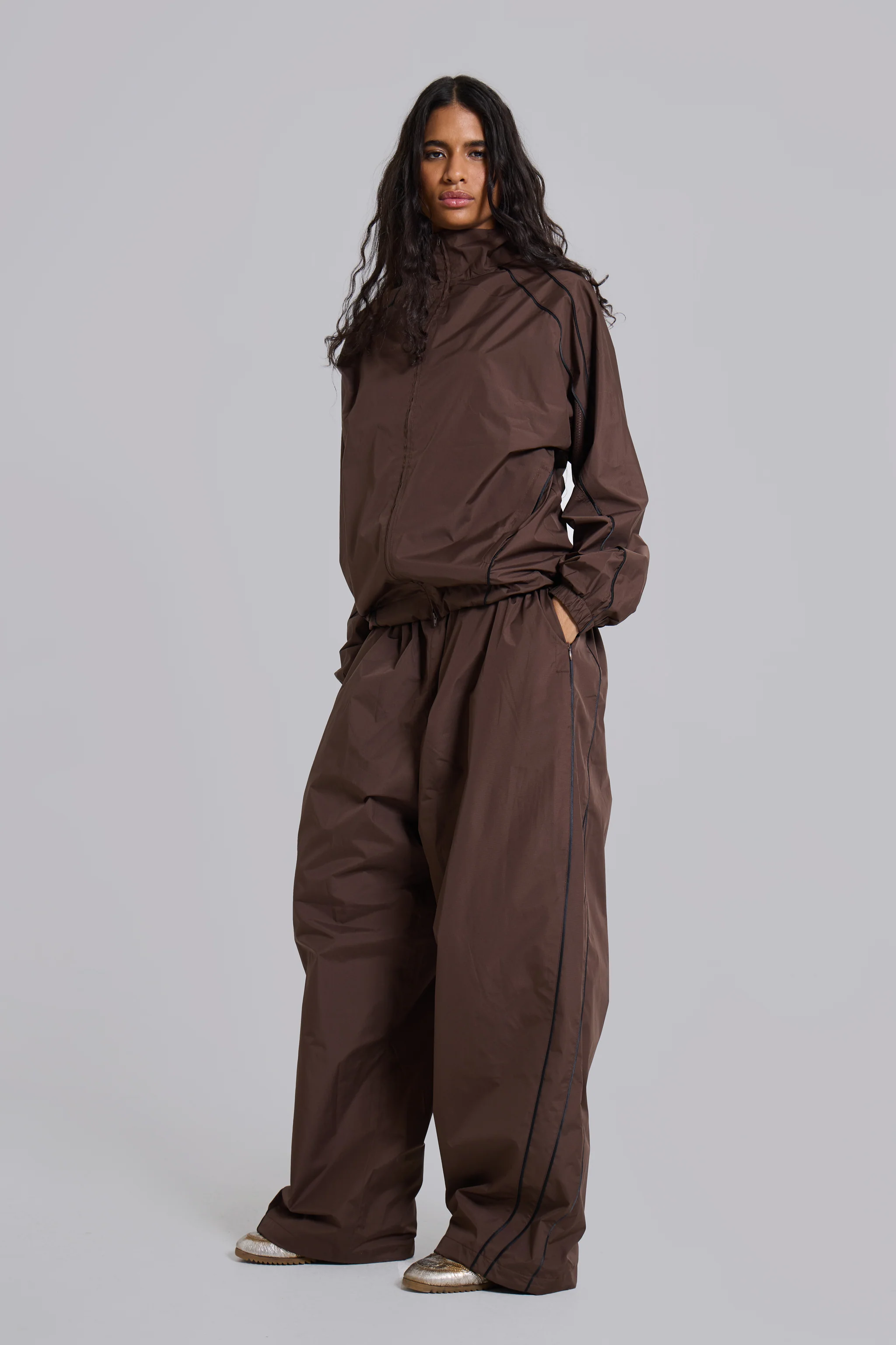 Brown Vapor Tracksuit Top