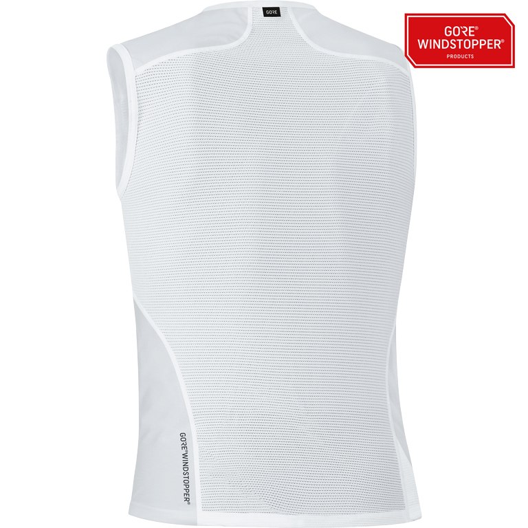 GOREWEAR GORE® WINDSTOPPER® Base Layer Sleeveless Shirt Men - light grey/white 9201