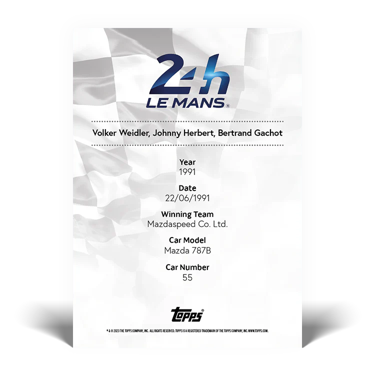 2023 Topps 24H of Le Mans Poster Art #46 - Topps UK
