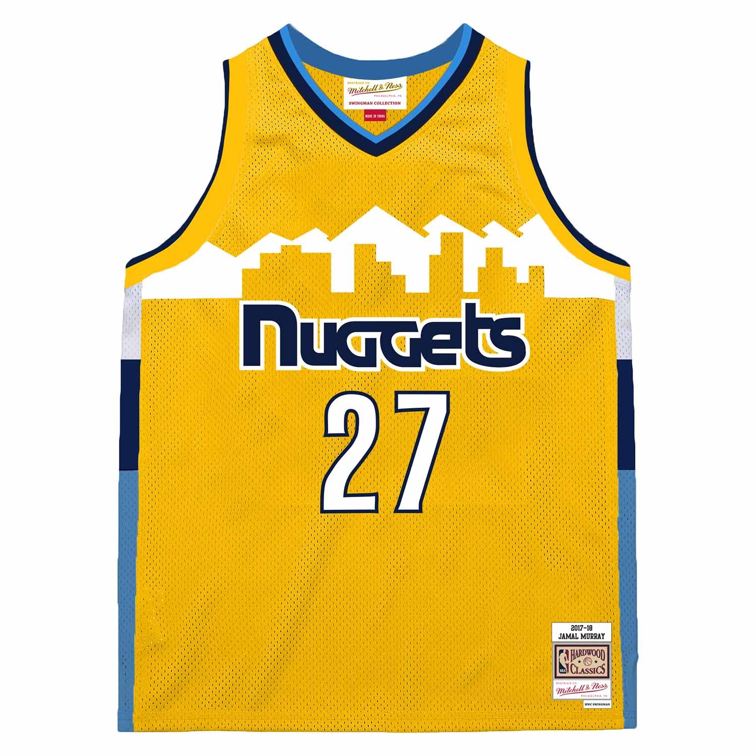 Jamal Murray #27 Denver Nuggets 2017 Swingman NBA Jersey Yellow