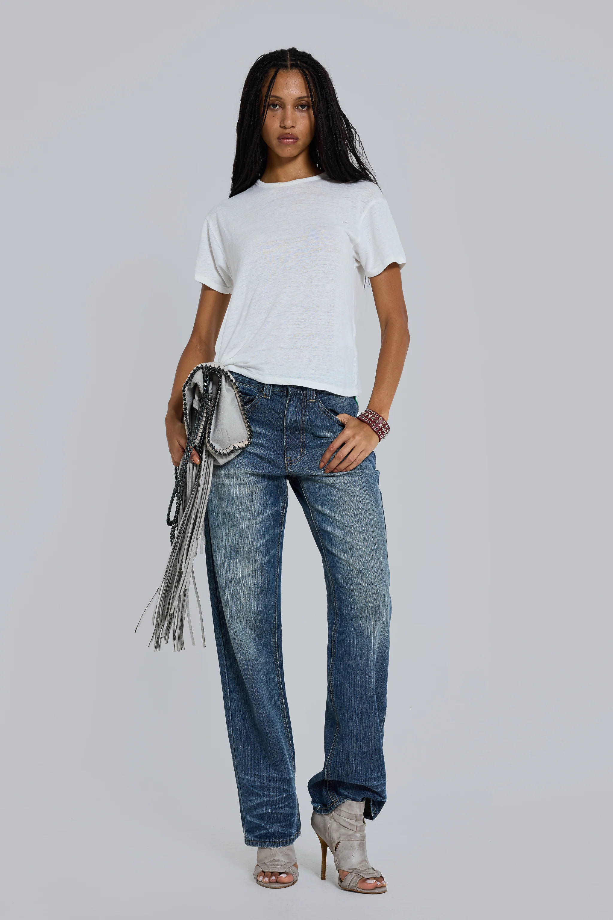 Slub White T-Shirt