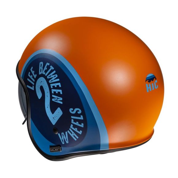 HJC V30 jet helmet - HARVEY - Blue / OrangeRef: Hj0945-C53775